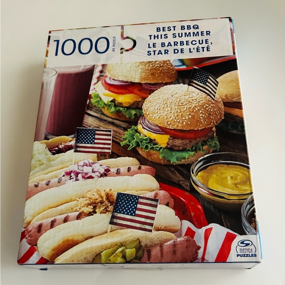 New “Best BBQ This Summer” 1000 Piece Puzzle Spin Master 24” x 18” - Picture 1 of 11